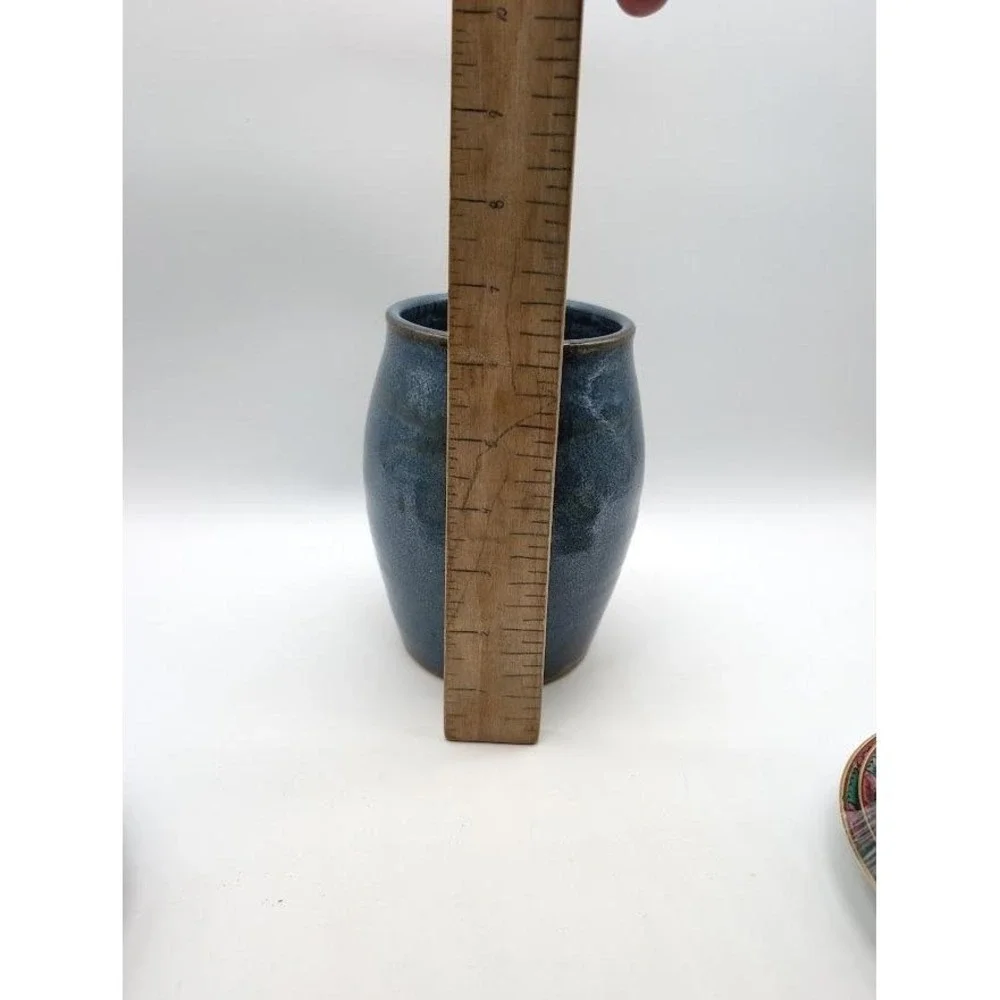 Handmade Studio Art Pottery Stoneware Vase 6